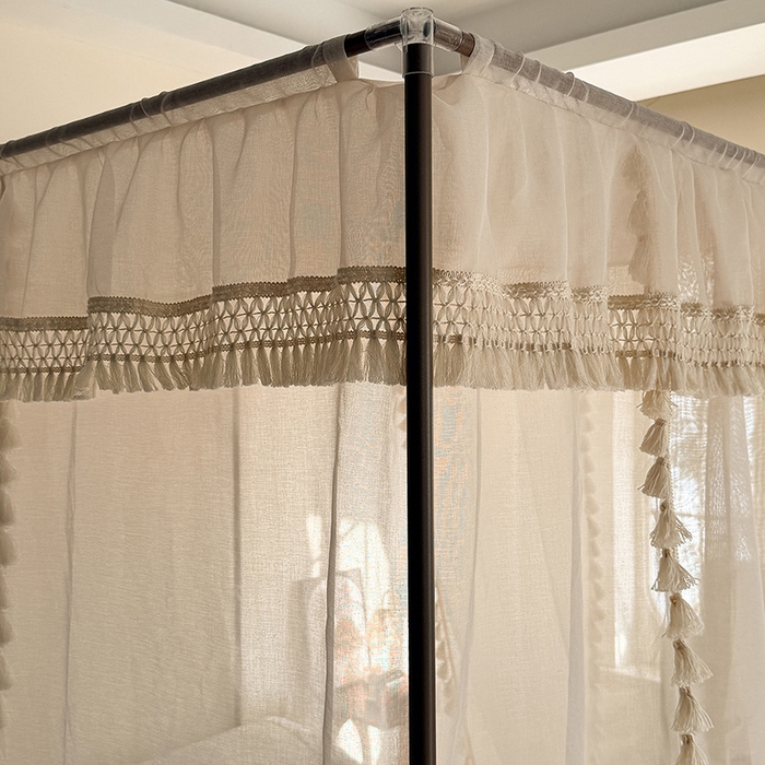 91家纺网 家纺一手货源 找家纺 （总）都市缘蚊帐 2026新款906系列安娜多丽棉纱落地宫廷蚊帐