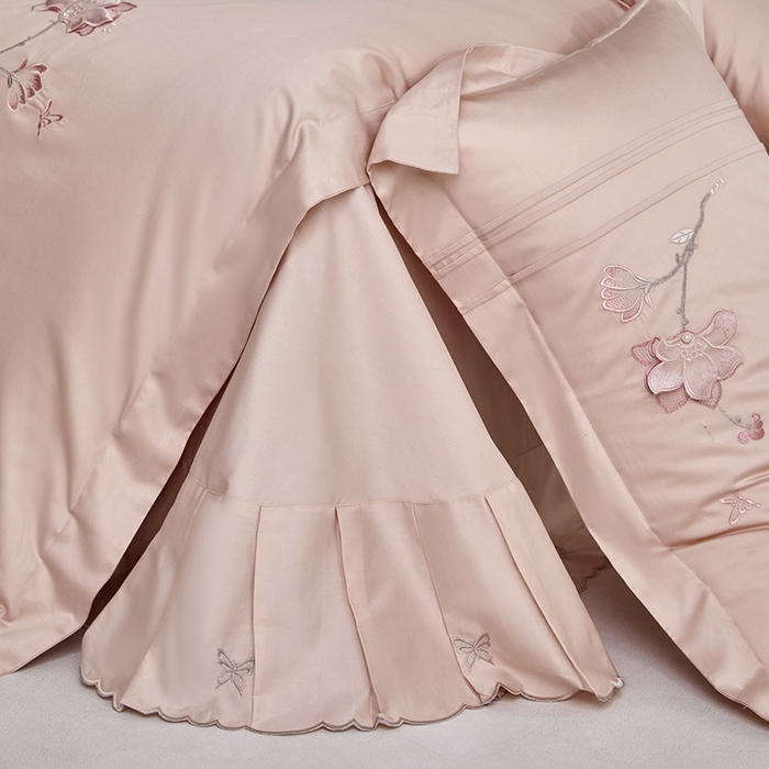 91家纺网 家纺一手货源 找家纺 蒂爵 2026新款贡缎100支长绒棉全棉纯棉刺绣绣花四件套高端四件套-陌上花开 陌上花开-科舍玉