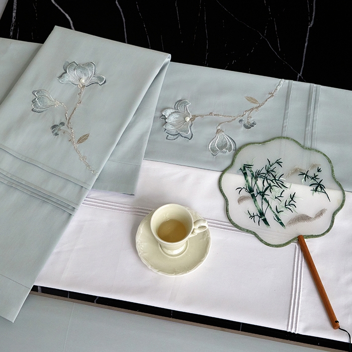 91家纺网 家纺一手货源 找家纺 蒂爵 2026新款贡缎100支长绒棉全棉纯棉刺绣绣花四件套高端四件套-陌上花开 陌上花开-艾米兰