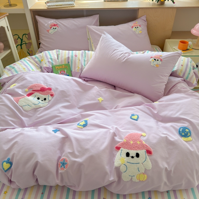 如意朵 2026新款全棉纯棉毛巾绣四件套（第二批） 魔法师