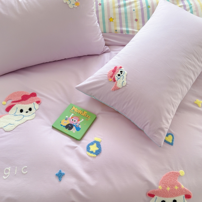 91家纺网 家纺一手货源 找家纺 如意朵 2026新款全棉纯棉毛巾绣四件套（第二批） 魔法师