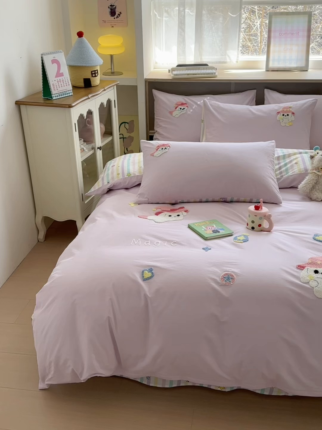 91家纺网 家纺一手货源 找家纺 如意朵 2026新款全棉纯棉毛巾绣四件套（第二批） 魔法师