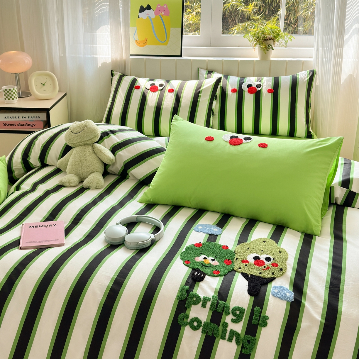 91家纺网 家纺一手货源 找家纺 如意朵 2026新款全棉纯棉毛巾绣四件套（第二批） 许愿树