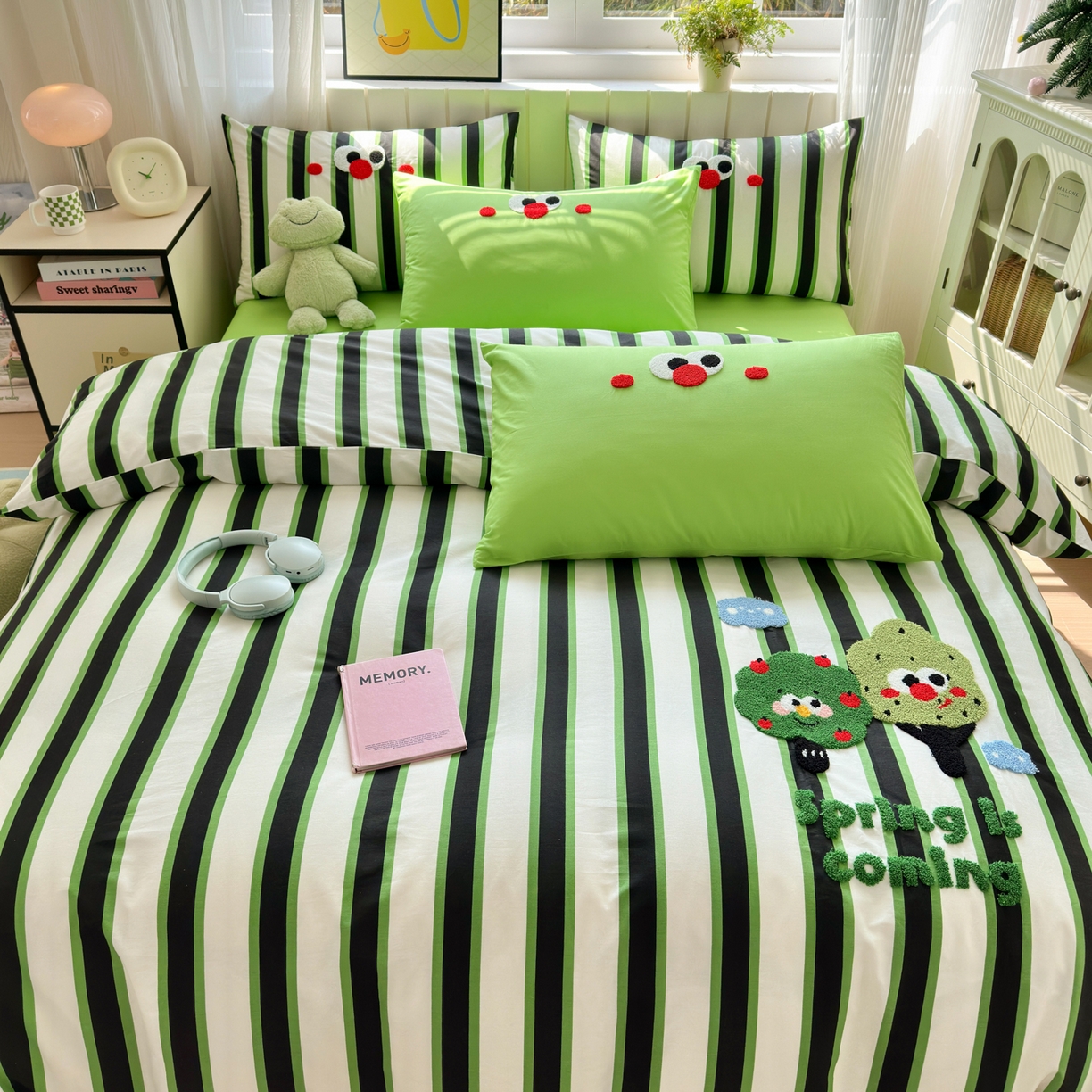 91家纺网 家纺一手货源 找家纺 如意朵 2026新款全棉纯棉毛巾绣四件套（第二批） 许愿树