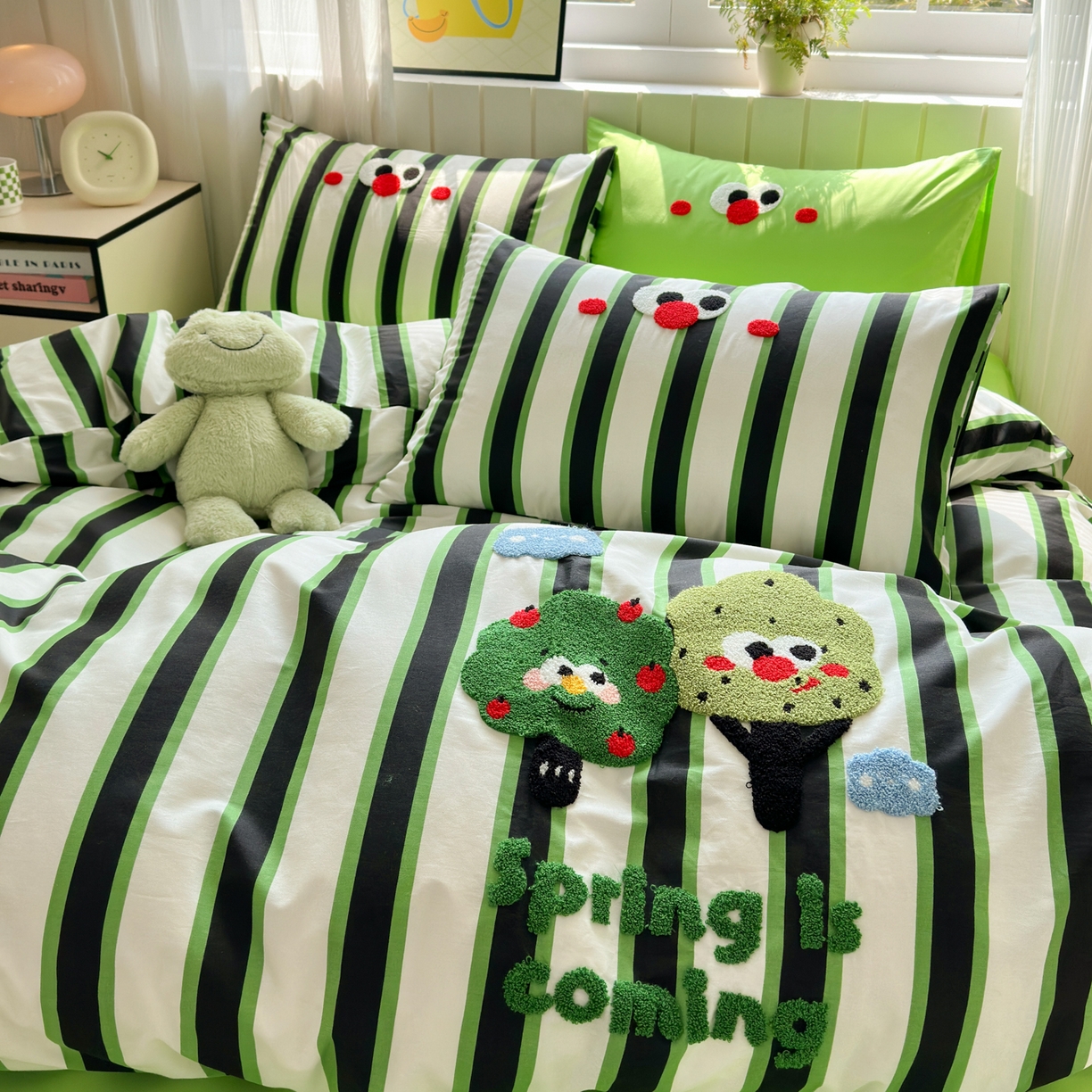 91家纺网 家纺一手货源 找家纺 如意朵 2026新款全棉纯棉毛巾绣四件套（第二批） 许愿树