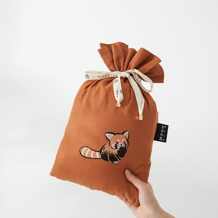 91家纺网 家纺一手货源 找家纺 沐珩家纺 2026新款糯感全棉定制正版卡通绣花大雁纹旅行酒店隔脏睡袋 小熊猫