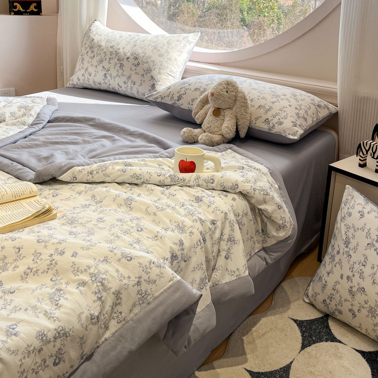 91家纺网 家纺一手货源 找家纺 （总）一加一 2026新款洛卡棉印花大豆夏被四件套