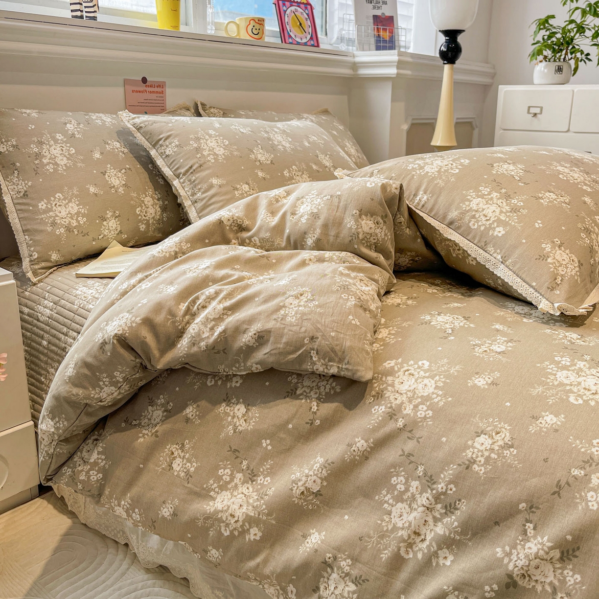 91家纺网 家纺一手货源 找家纺 娜朵家纺 2026新款全棉印花床盖四件套 唐顿庄园