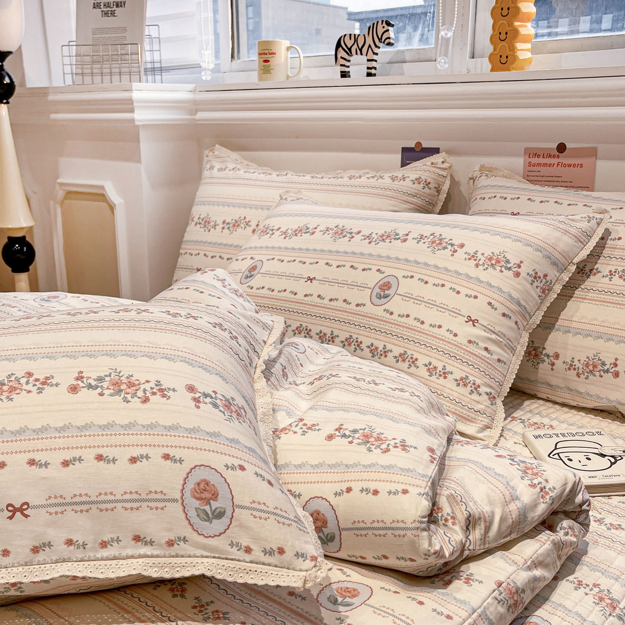 91家纺网 家纺一手货源 找家纺 娜朵家纺 2026新款全棉印花床盖四件套 绚丽多姿