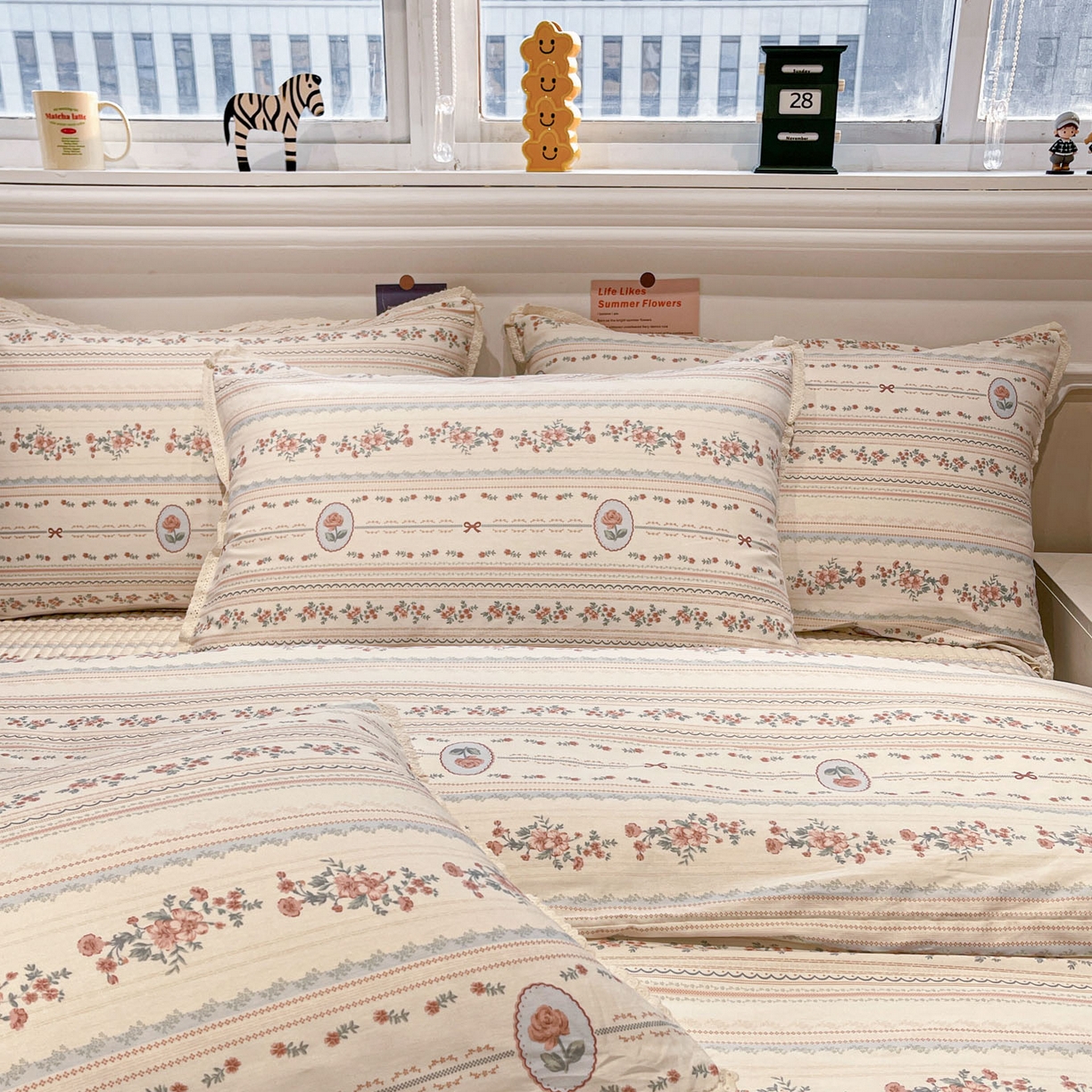 91家纺网 家纺一手货源 找家纺 娜朵家纺 2026新款全棉印花床盖四件套 绚丽多姿