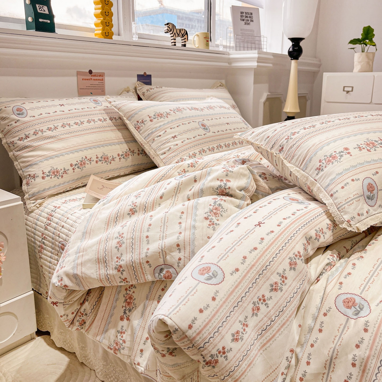 91家纺网 家纺一手货源 找家纺 娜朵家纺 2026新款全棉印花床盖四件套 绚丽多姿