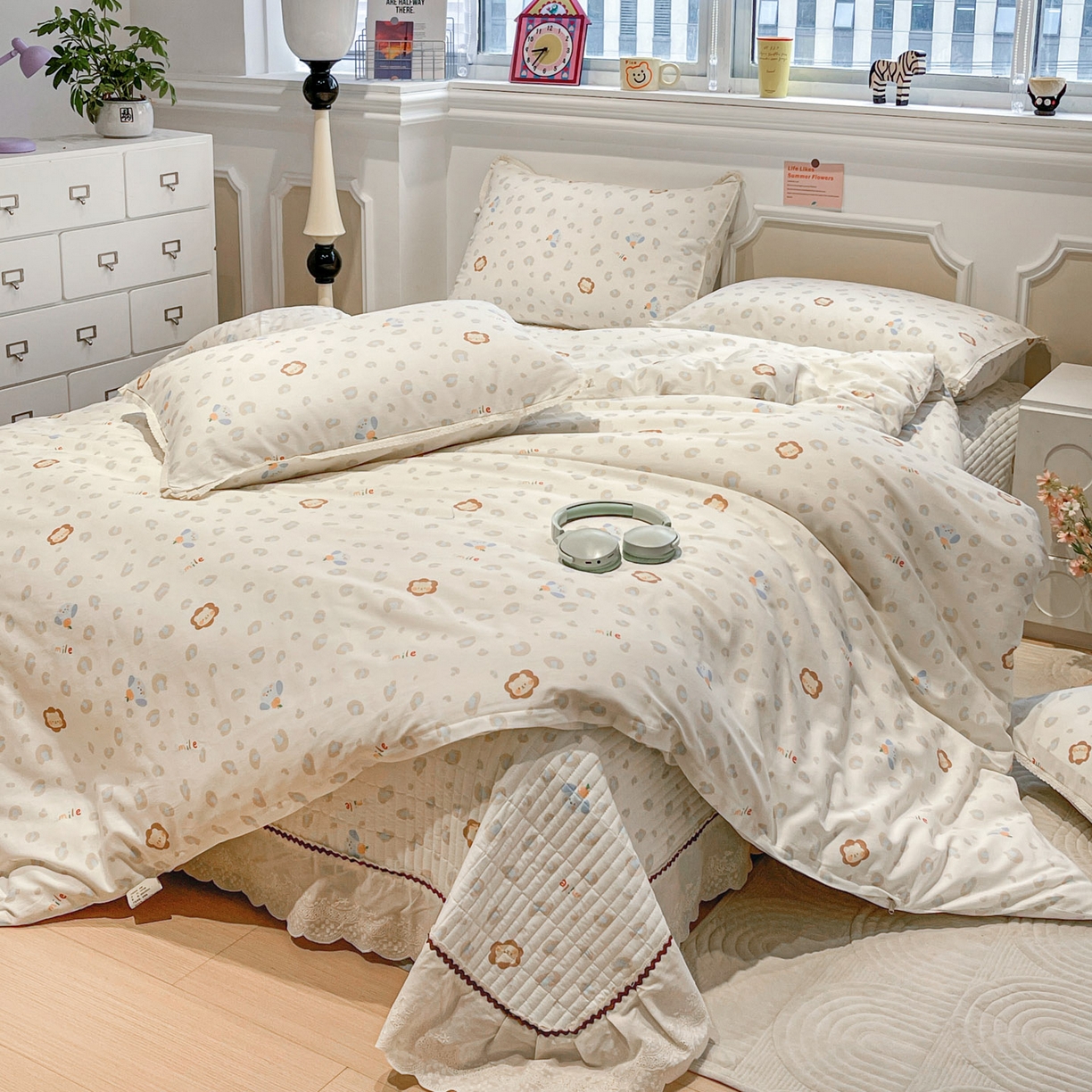 91家纺网 家纺一手货源 找家纺 （总）娜朵家纺 2026新款全棉印花床盖四件套