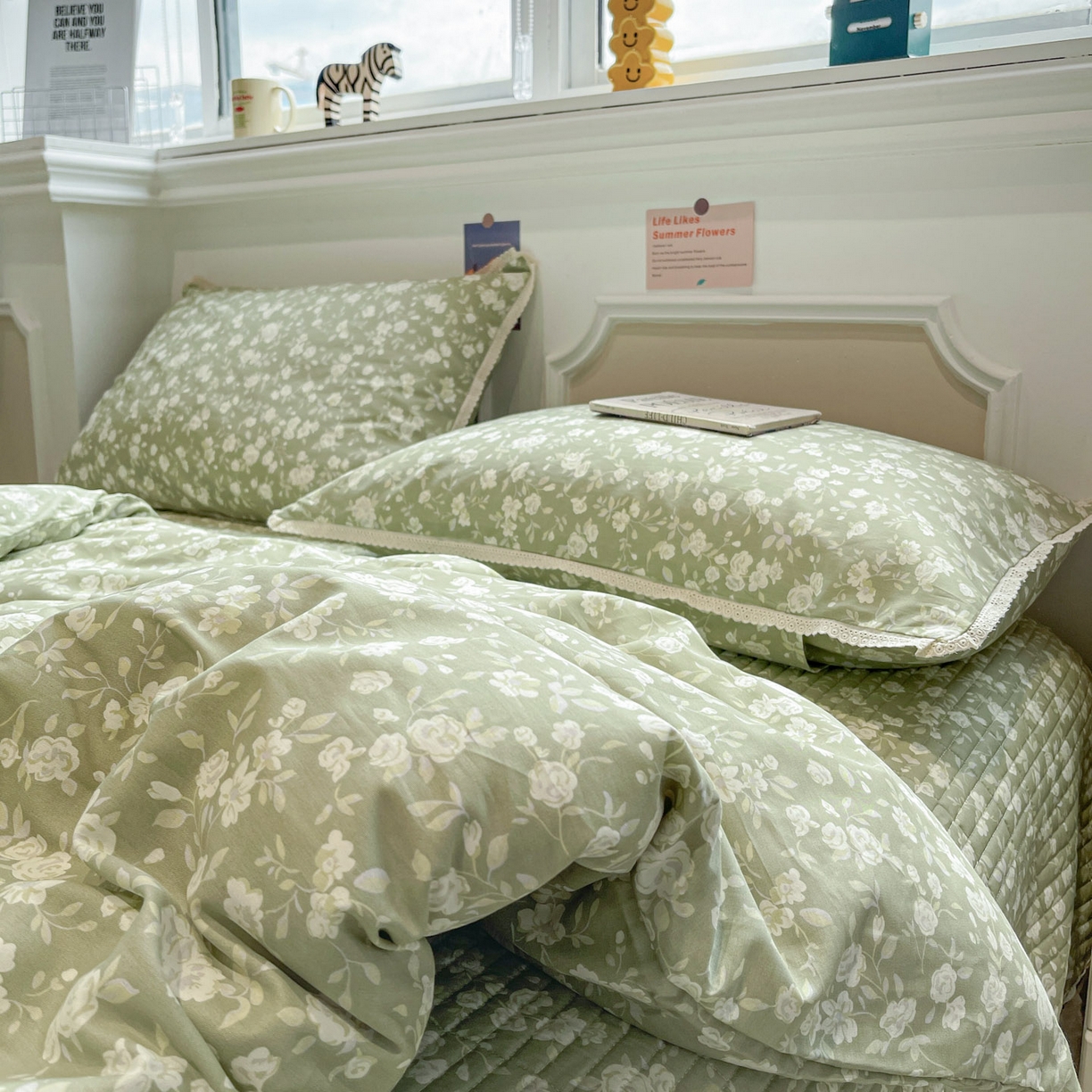 91家纺网 家纺一手货源 找家纺 娜朵家纺 2026新款全棉印花床盖四件套 海棠烟雨