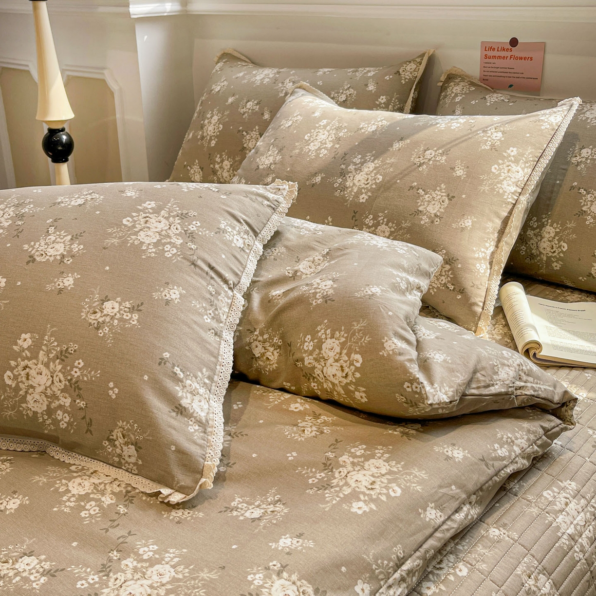 91家纺网 家纺一手货源 找家纺 娜朵家纺 2026新款全棉印花床盖四件套 唐顿庄园