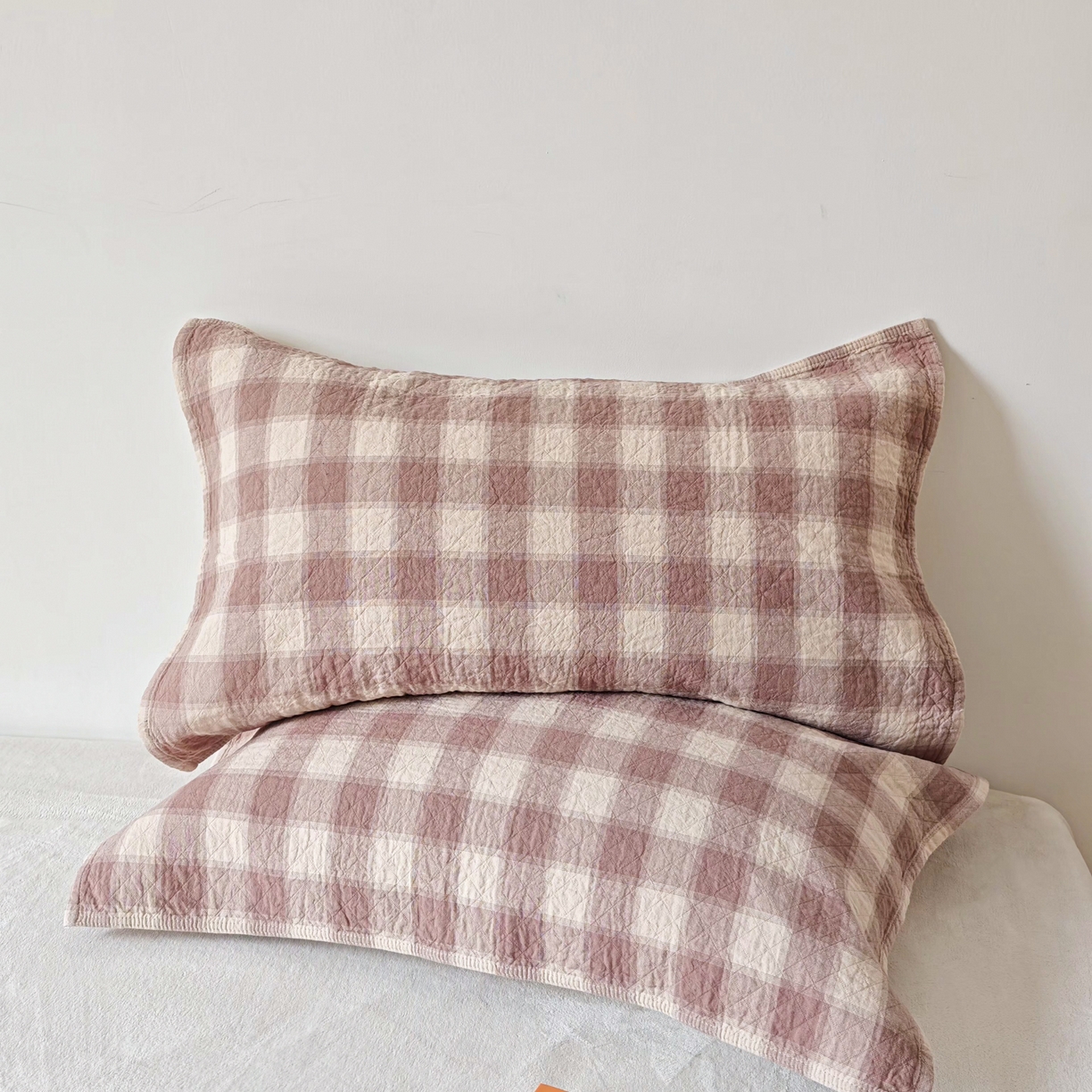 91家纺网 家纺一手货源 找家纺 （总）沐瑟家纺 2026新款格子款枕巾垫巾