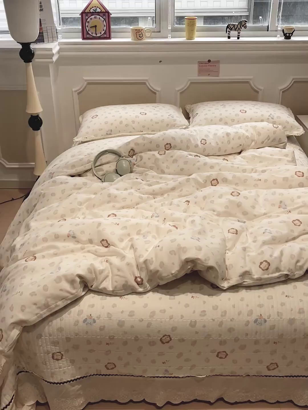 91家纺网 家纺一手货源 找家纺 娜朵家纺 2026新款全棉印花床盖四件套 缤纷乐园