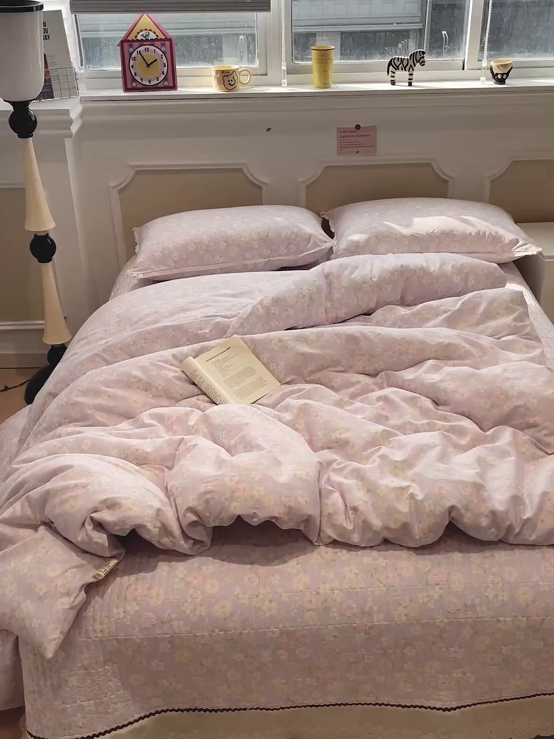 91家纺网 家纺一手货源 找家纺 娜朵家纺 2026新款全棉印花床盖四件套 美丽心情-紫