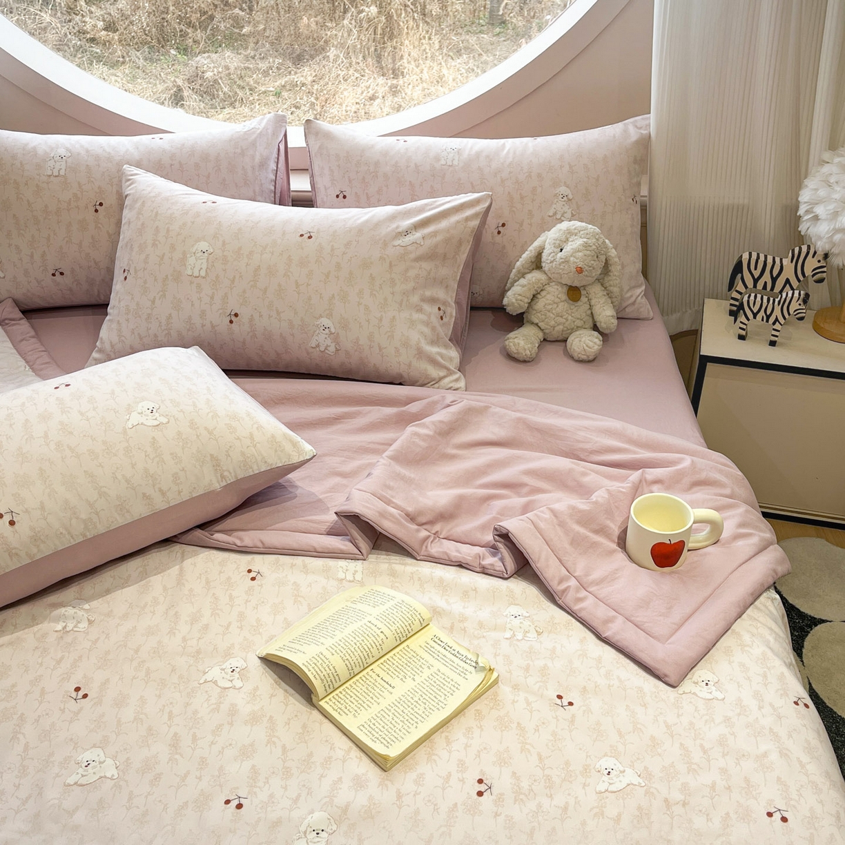 91家纺网 家纺一手货源 找家纺 （总）一加一 2026新款洛卡棉印花大豆夏被四件套