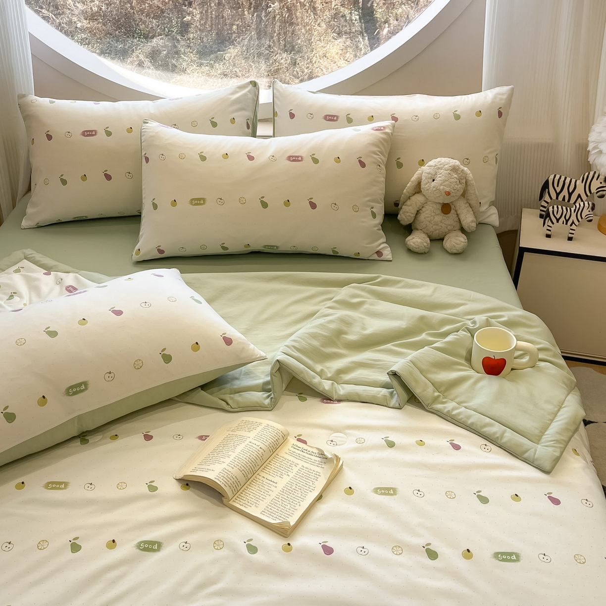 91家纺网 家纺一手货源 找家纺 （总）一加一 2026新款洛卡棉印花大豆夏被四件套