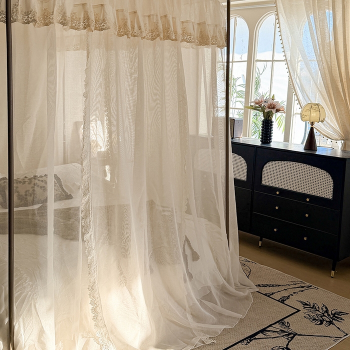 91家纺网 家纺一手货源 找家纺 （总）都市缘蚊帐 2026新款906系列香思缦多丽棉纱落地宫廷蚊帐