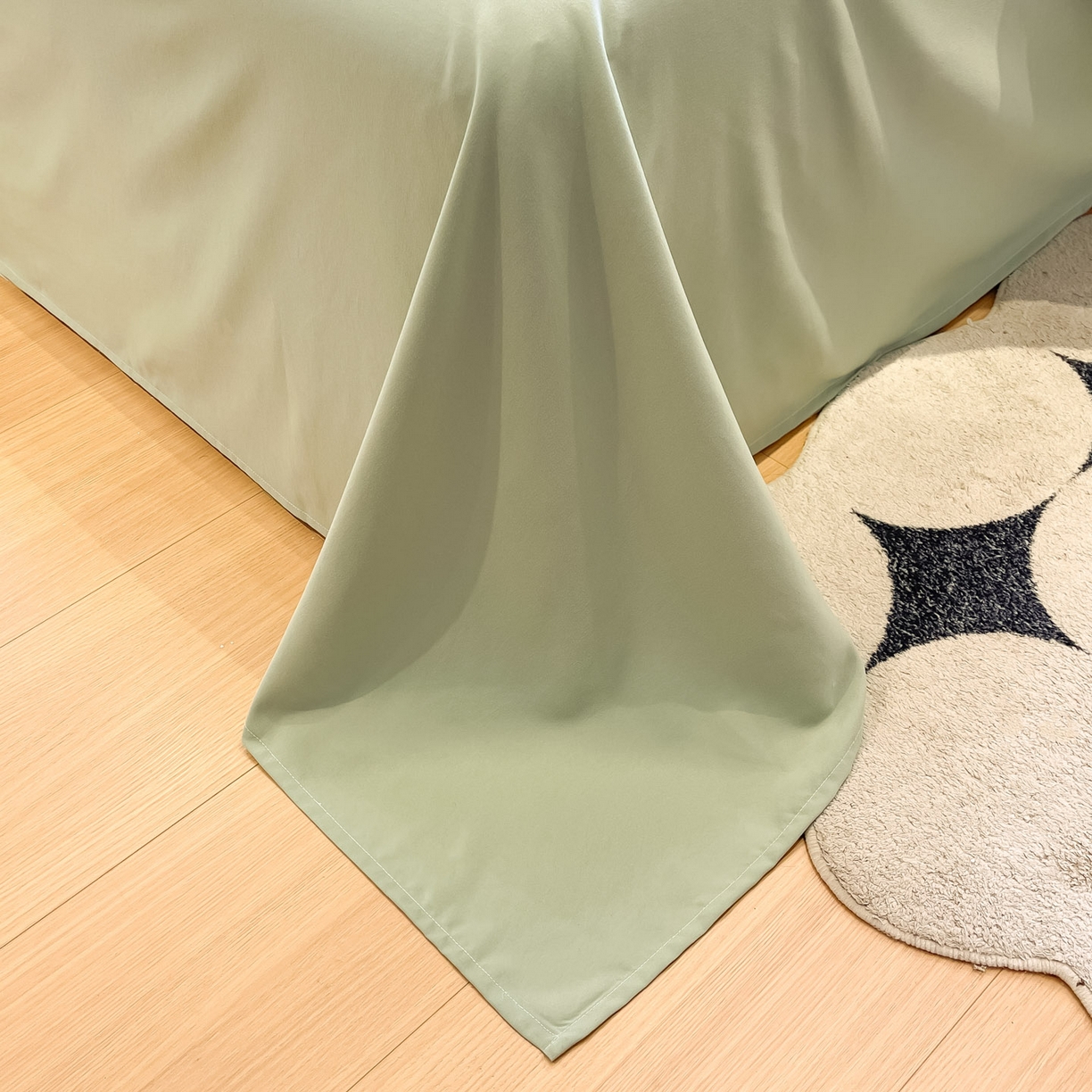 91家纺网 家纺一手货源 找家纺 一加一 2026新款洛卡棉印花大豆夏被四件套 青禾随影