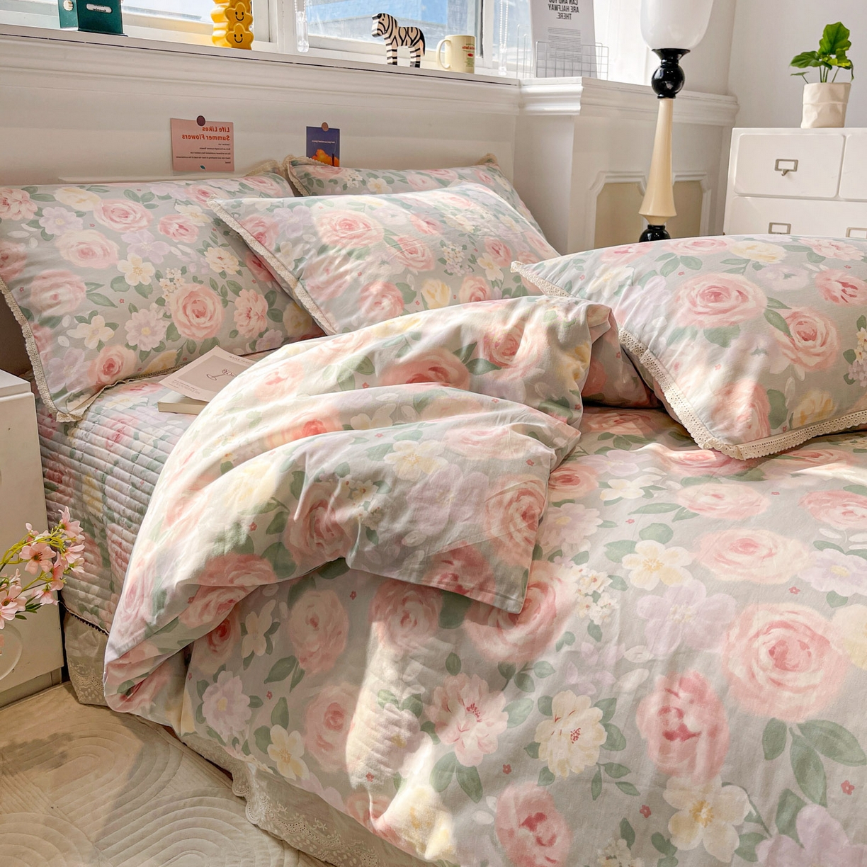 91家纺网 家纺一手货源 找家纺 （总）娜朵家纺 2026新款全棉印花床盖四件套