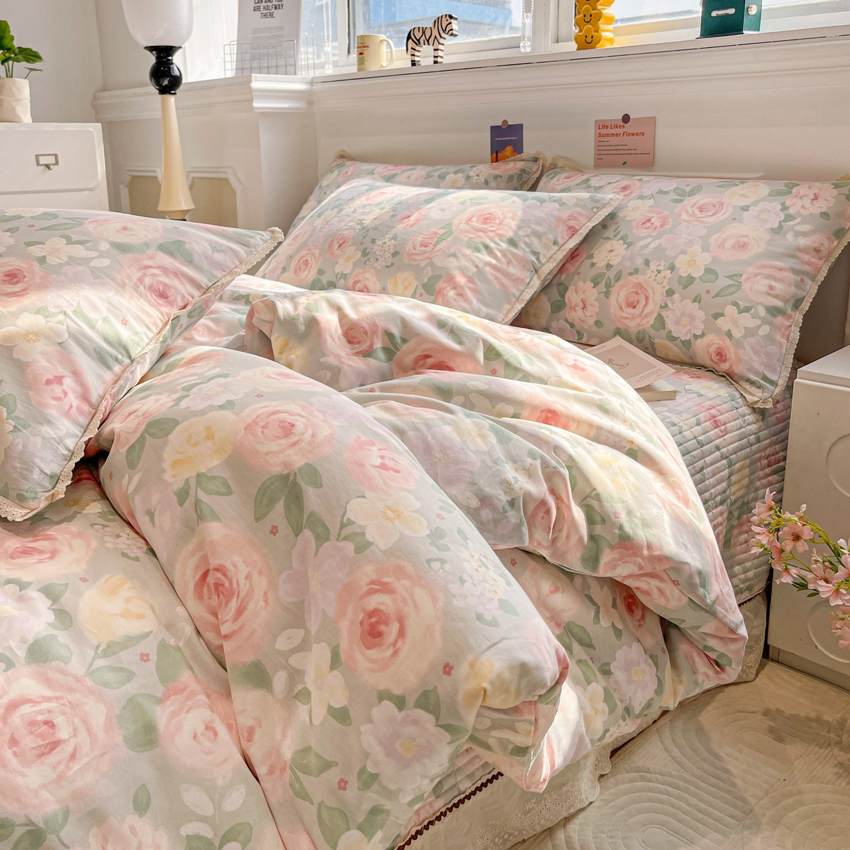 91家纺网 家纺一手货源 找家纺 （总）娜朵家纺 2026新款全棉印花床盖四件套