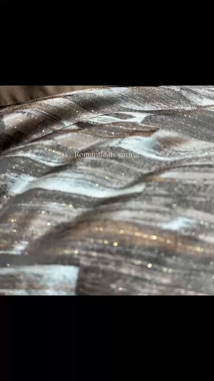 91家纺网 家纺一手货源 找家纺 edra 2026新款真丝天丝轻奢提花床盖款四件套 莫奈