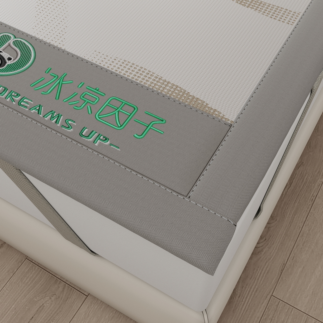 91家纺网 家纺一手货源 找家纺 雅诗帛 2026新款冰凉因子冰丝席-冰凉因子 冰凉因子-咖