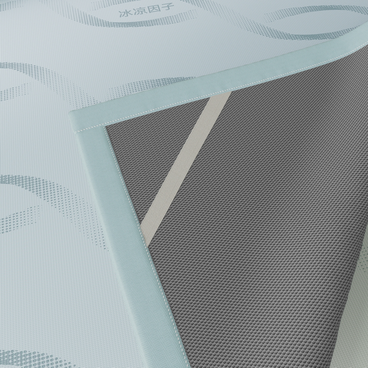91家纺网 家纺一手货源 找家纺 雅诗帛 2026新款冰凉因子冰丝席-冰凉因子 冰凉因子-绿