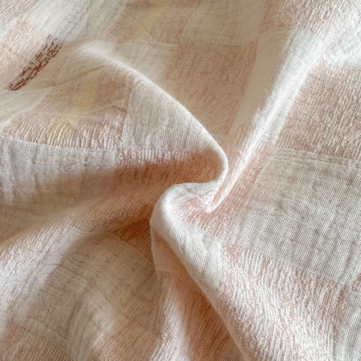 91家纺网 家纺一手货源 找家纺 （总）眠博士 2026新款色织水洗双层纱提花四件套