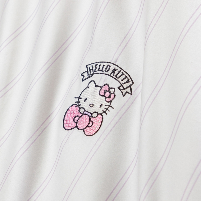91家纺网 家纺一手货源 找家纺 卡巴伦家纺 2026新款正版hellokitty长绒棉全棉纯棉四件套【联系客服获取授权后才可售卖】 幸运kt（紫）