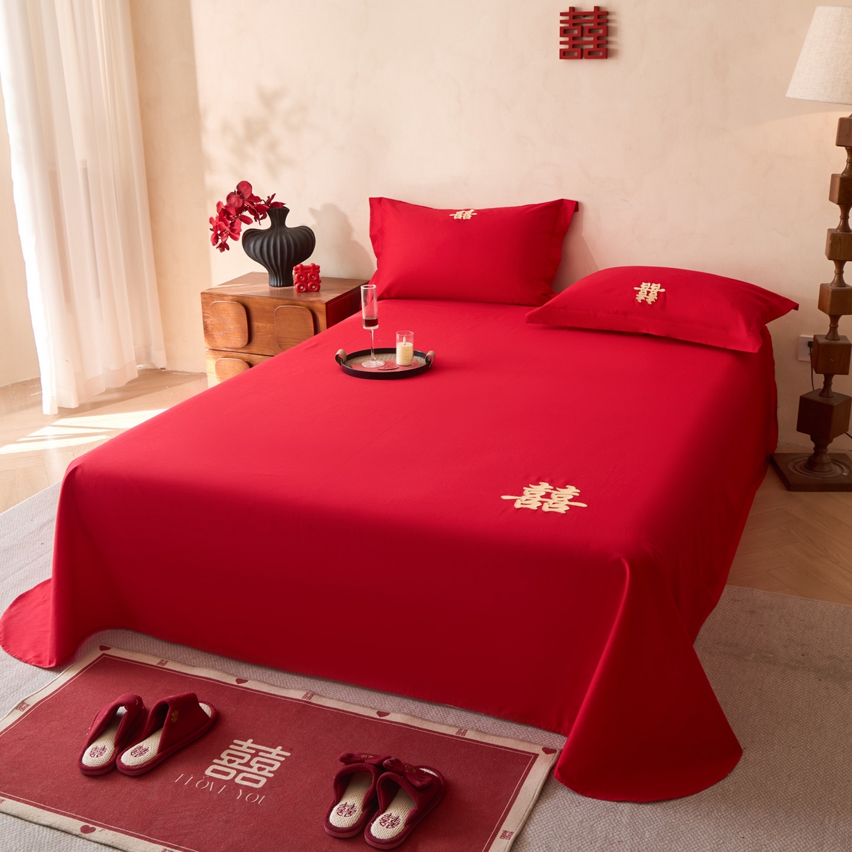 91家纺网 家纺一手货源 找家纺 （总）东方合美（原：皇家传奇） 2026新款婚庆单品床单单品床盖系列