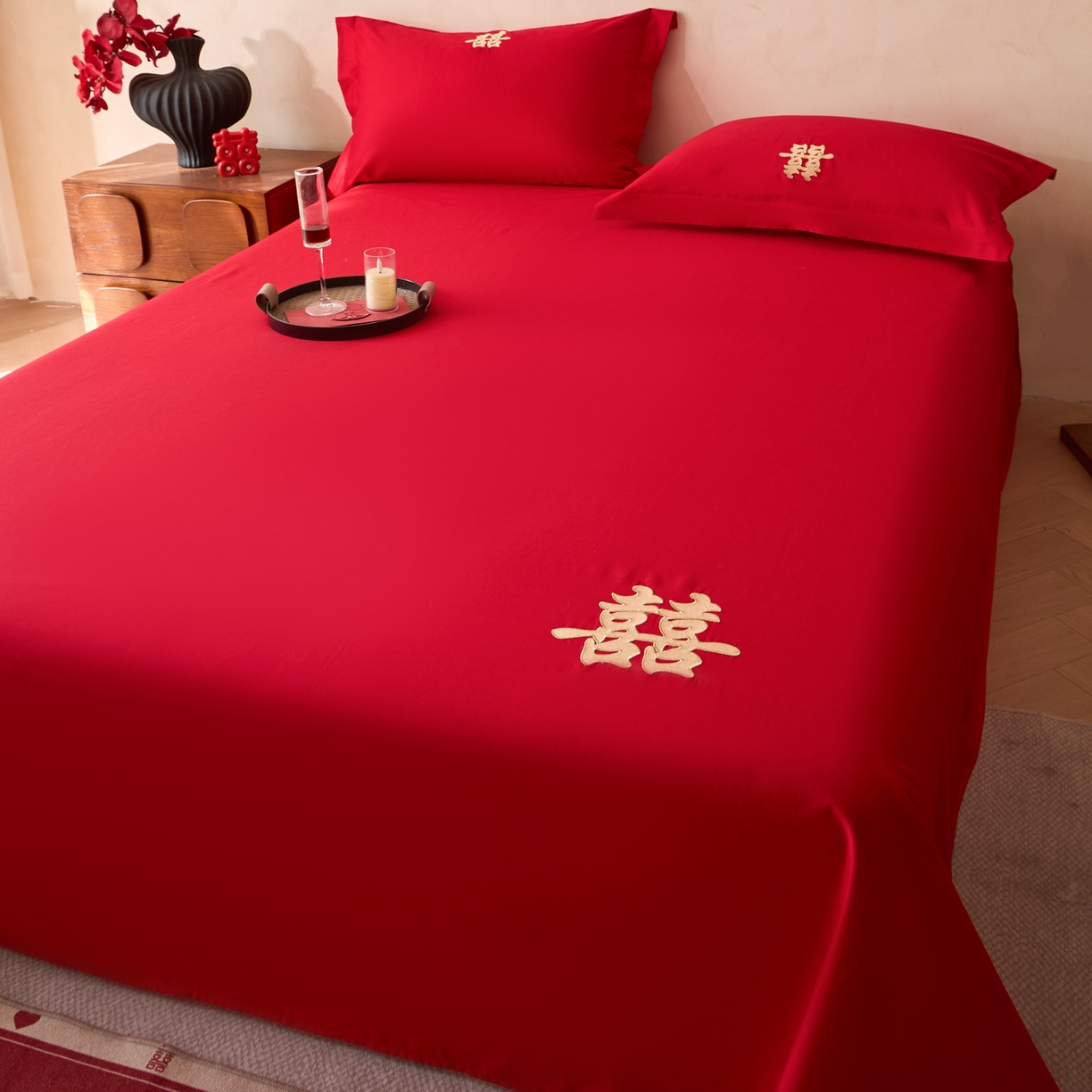 91家纺网 家纺一手货源 找家纺 （总）东方合美（原：皇家传奇） 2026新款婚庆单品床单单品床盖系列