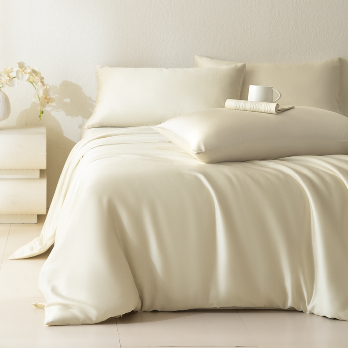 91家纺网 家纺一手货源 找家纺 （总）禾时 2026新款60支奥地利兰精双拼纯色天丝四件套