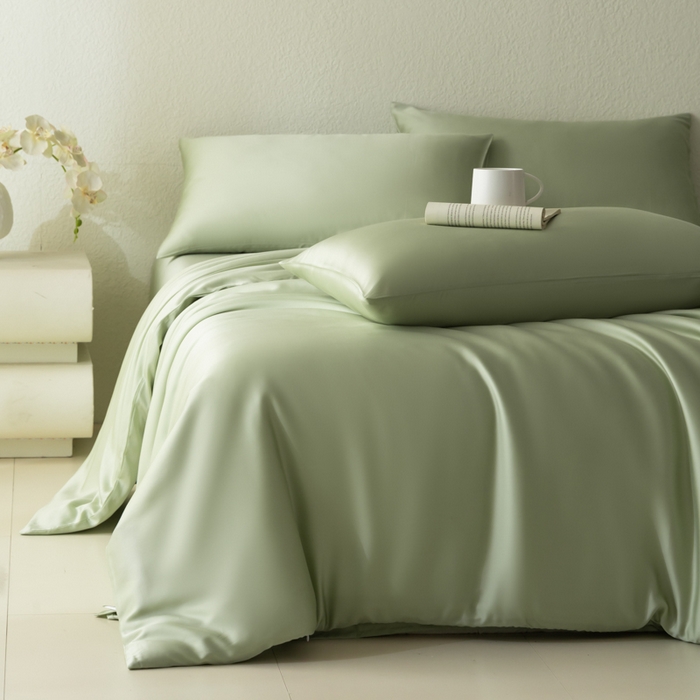 91家纺网 家纺一手货源 找家纺 （总）禾时 2026新款60支奥地利兰精双拼纯色天丝四件套