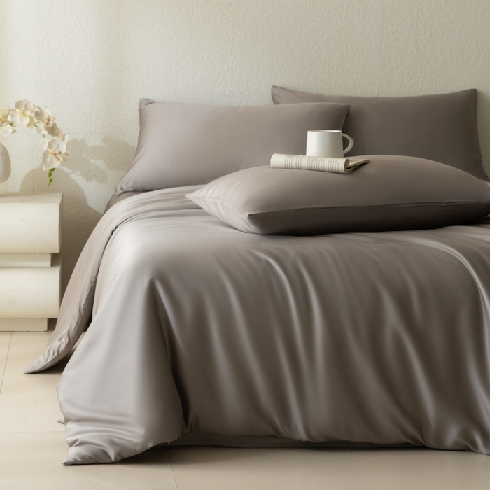 91家纺网 家纺一手货源 找家纺 （总）禾时 2026新款60支奥地利兰精双拼纯色天丝四件套