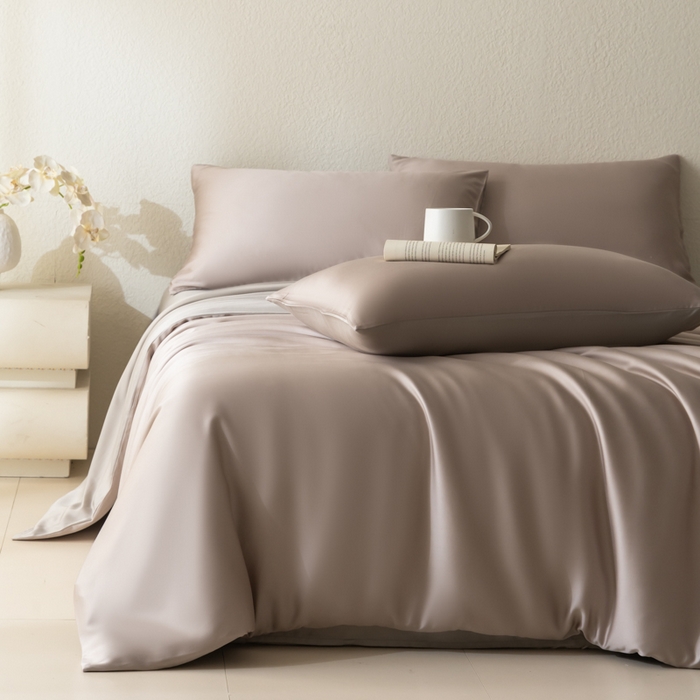 91家纺网 家纺一手货源 找家纺 （总）禾时 2026新款60支奥地利兰精双拼纯色天丝四件套