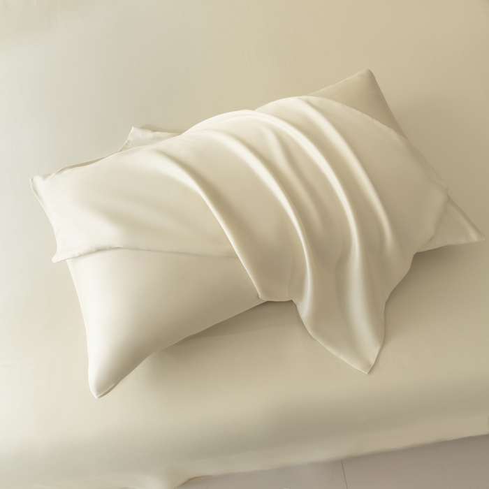 91家纺网 家纺一手货源 找家纺 禾时 2026新款60支奥地利兰精双拼纯色天丝四件套 极地白