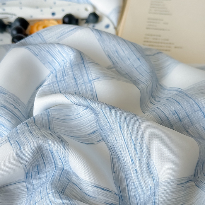 91家纺网 家纺一手货源 找家纺 Mr.pig猪先生水洗棉 2026新款莱赛尔纤维印花四件套 线条蓝格子