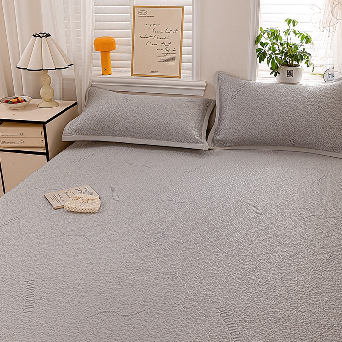 91家纺网 家纺一手货源 找家纺 （总）富馨莱 2026新款PE乙纶高克重冰豆豆席凉感凉席单件席子床笠款支持一件定做尺寸学生宿舍