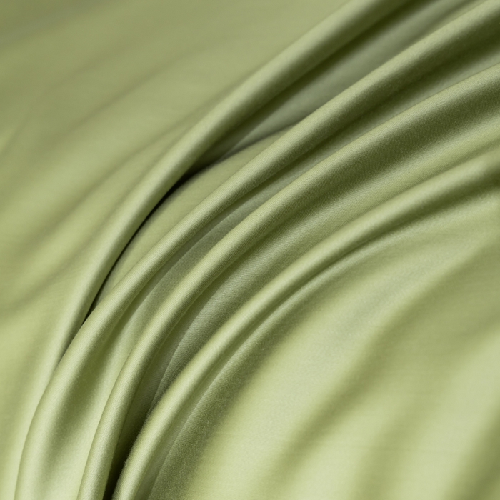 91家纺网 家纺一手货源 找家纺 禾时 2026新款60支奥地利兰精双拼纯色天丝四件套 欧芹绿