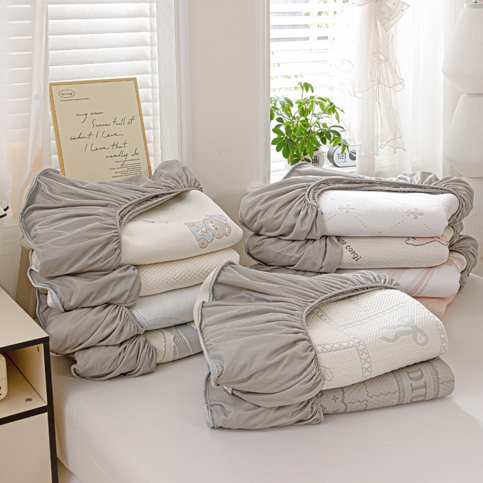 91家纺网 家纺一手货源 找家纺 富馨莱 2026新款PE乙纶高克重冰豆豆席凉感凉席单件席子床笠款支持一件定做尺寸学生宿舍 组合图仅展示