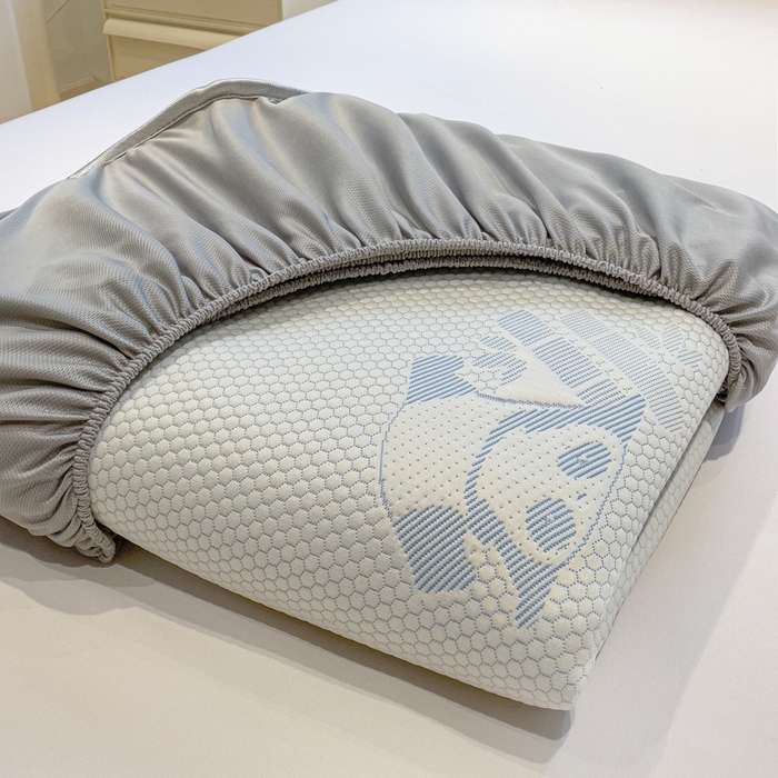 91家纺网 家纺一手货源 找家纺 富馨莱 2026新款PE乙纶高克重冰豆豆席凉感凉席单件席子床笠款支持一件定做尺寸学生宿舍 熊猫嘟嘟-蓝