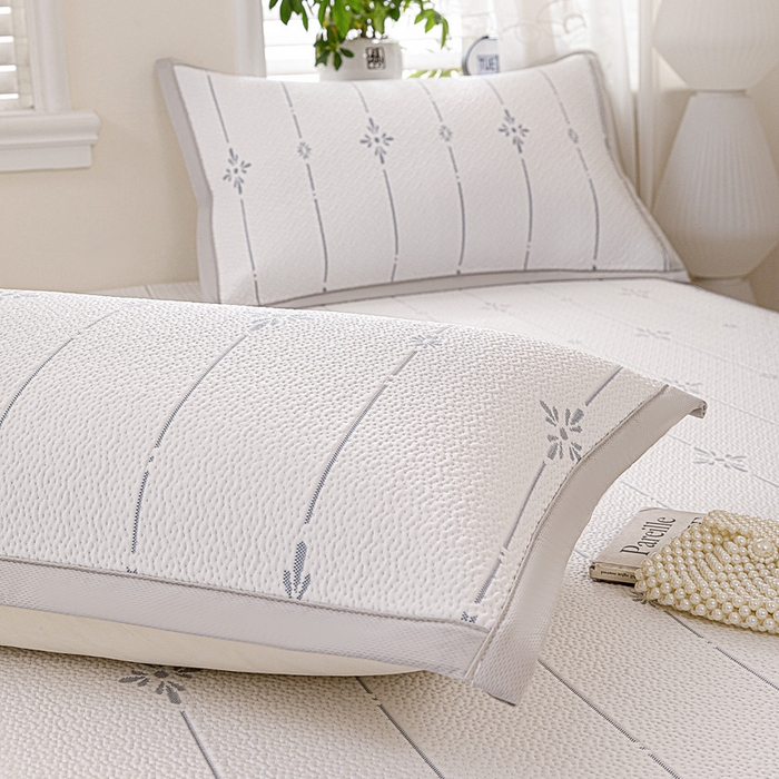 91家纺网 家纺一手货源 找家纺 富馨莱 2026新款PE乙纶高克重冰豆豆席凉感凉席单件席子床笠款支持一件定做尺寸学生宿舍 爱丽丝