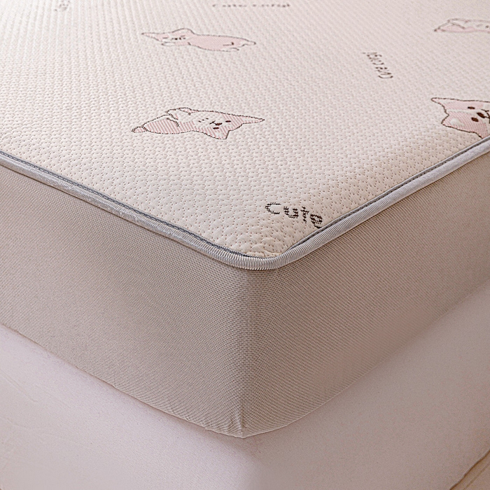 91家纺网 家纺一手货源 找家纺 富馨莱 2026新款PE乙纶高克重冰豆豆席凉感凉席单件席子床笠款支持一件定做尺寸学生宿舍 小狗-柯基