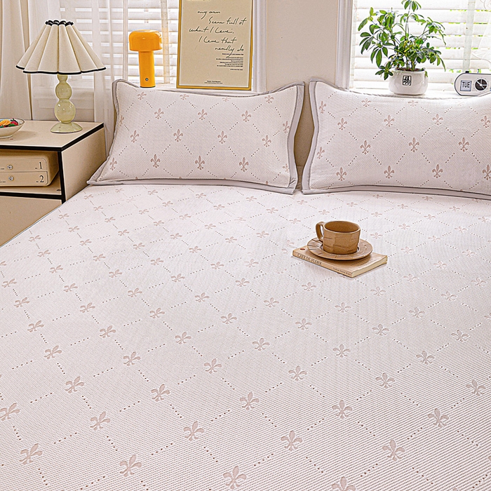 91家纺网 家纺一手货源 找家纺 富馨莱 2026新款PE乙纶高克重冰豆豆席凉感凉席单件席子床笠款支持一件定做尺寸学生宿舍 魅影