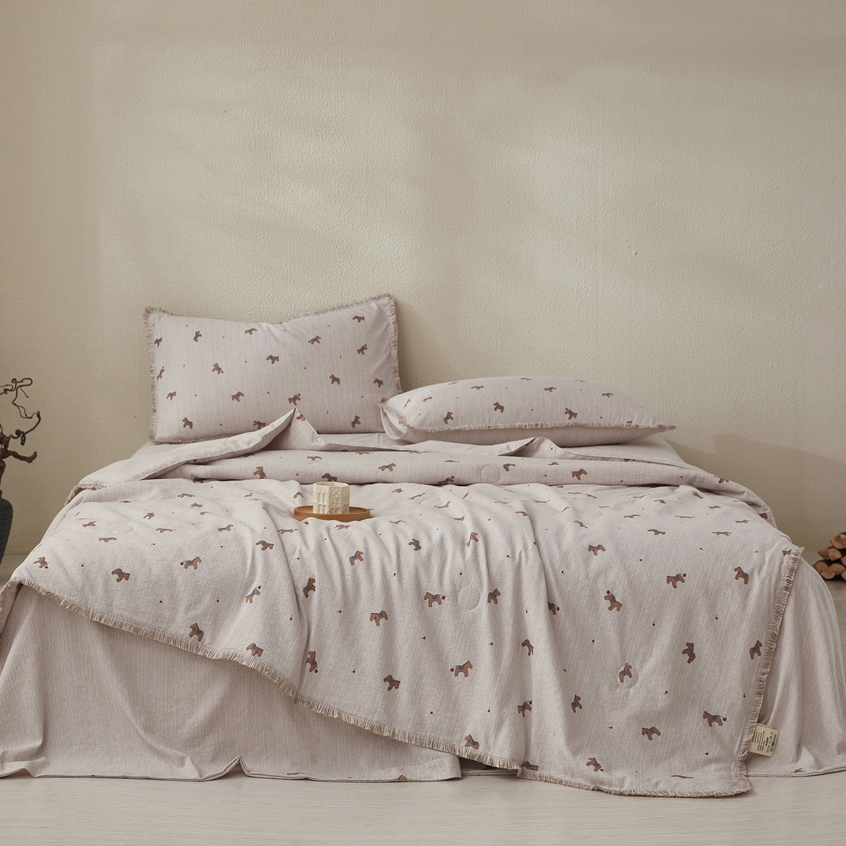 91家纺网 家纺一手货源 找家纺 网客家纺2025新款高精密1200D提花养生席 空山故里