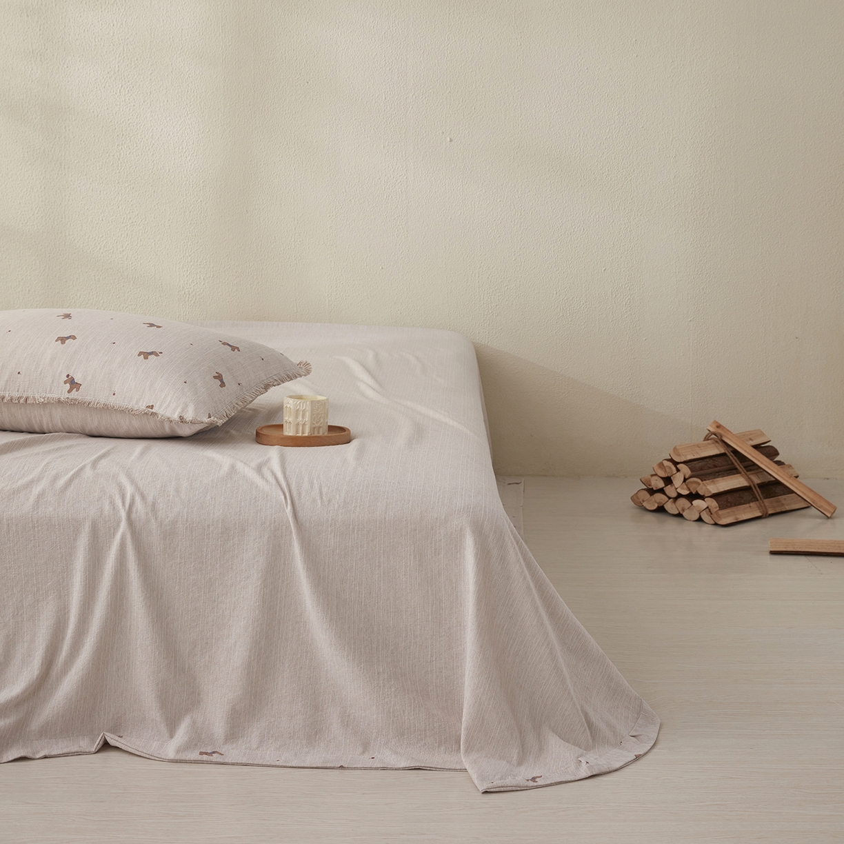 91家纺网 家纺一手货源 找家纺 （总）网客家纺 2026新款提花色织麻夏被四件套