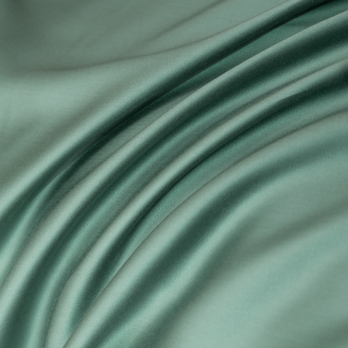 91家纺网 家纺一手货源 找家纺 禾时 2026新款60支奥地利兰精双拼纯色天丝四件套 天青色-香槟金